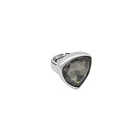 Кольцо Ciclon 251502-10-10 (кристалл графит, г/п: серебро,от 17,5 регулируется) Испания Amarre