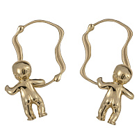 Серьги Пупс ( г/п: золото, 7.9х3.8 см. 35 гр.) Греция Kalliope 022 02 088