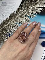 Кольцо 19,5 Neo розовое ENZO BENZO Италия