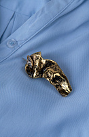 Брошь (кристалл прозрачный, г/п: золото) Греция Kalliope 022 11 002