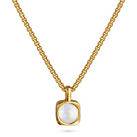 Кулон Теннис (Кристаллы белый опал хамелеон 8мм, 50-57 мм, г/п: золото) SW00 0010G-129P Uvelina