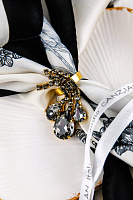 Кольцо (кристалл графитовый, 5.5х3 см, регулируется) Италия Claudio Canzian 002 01 579