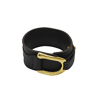 Браслет (натур.кожа - коричневый, г/п: золото регул. до 19 р) 240101-02 Испания Ciclon New Equus