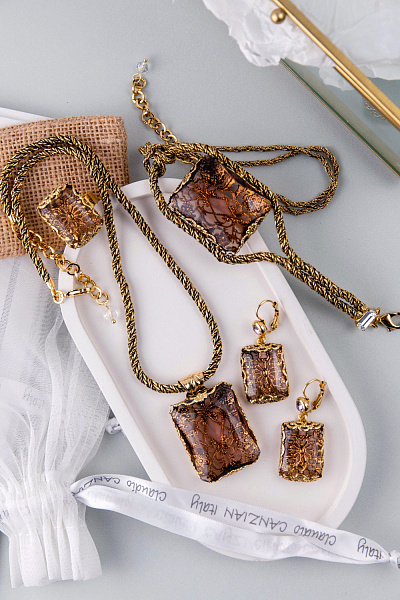 Браслет (кристалл цвета аметист,39.5х3.7 см) Италия Claudio Canzian 002 04 440