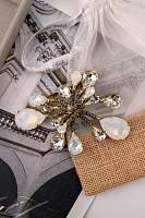 Брошь Хромосомы (прозрачные, лунные кристаллы, 8,5х8 см, 67 гр.) Италия Claudio Canzian 002 11 005