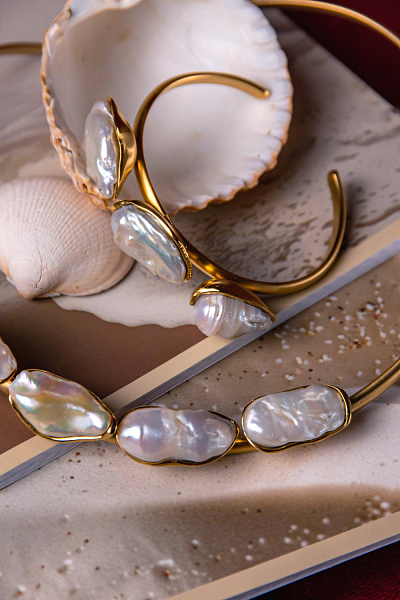 Браслет Cantiiever (жемчуг, г/п: золото) Katerina Vassou KV25 2-401226G