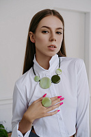 Кольцо Sandro Sfera оливковое ENZO BENZO 