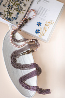 Колье Afrodite pearl (Жемчуг пудра, раухтопаз, цепи маниль) Италия Perfetto 51 001 001