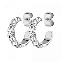 Серьги HEIDI (кристалл прозрачный, г/п: родий, d 1,2 см) Дания DYRBERG/KERN 353959