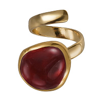 Кольцо (керамика бордо, г/п: золото, размер регул. D 1.8 см) Испания 01901004 Maximilianas 