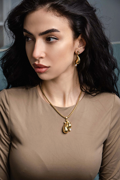 Серьги (кристалл мультиколор, прозрачный, 4.7х1.7 см, 12 гр.) Италия Claudio Canzian 002 02 900