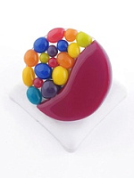 Кольцо Afrika Gold черная, золотая Италия ENZO BENZO 