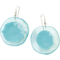 Серьги Prue flora бирюзовый,3.3х3.3 см Голландия ZSISKA