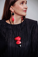 Колье Empress красный, дл.регулируется Голландия ZSISKA