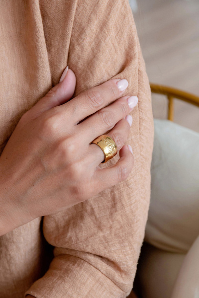 Кольцо MANTA (6,45 гр, регулируется, г/п: золото) 19-40280 Франция Ori-Tao