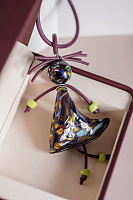 Колье Pupa сливовый/цветной Италия ENZO BENZO 