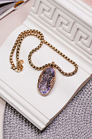 Колье (кристаллы лаванда) Италия  Claudio Canzian 002 05 617