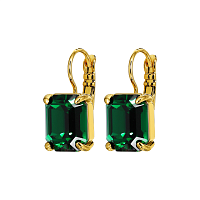 Серьги SEGIN (кристаллы черные,  г/п: золото, 2х1 см) Дания DYRBERG/KERN 470100