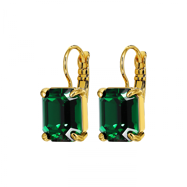Серьги SEGIN (кристаллы черные,  г/п: золото, 2х1 см) Дания DYRBERG/KERN 470100