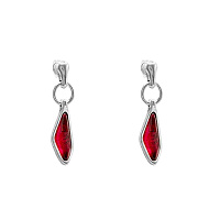 Серьги (муранское стекло - розовый) 241606-09 Испания Ciclon Aqua