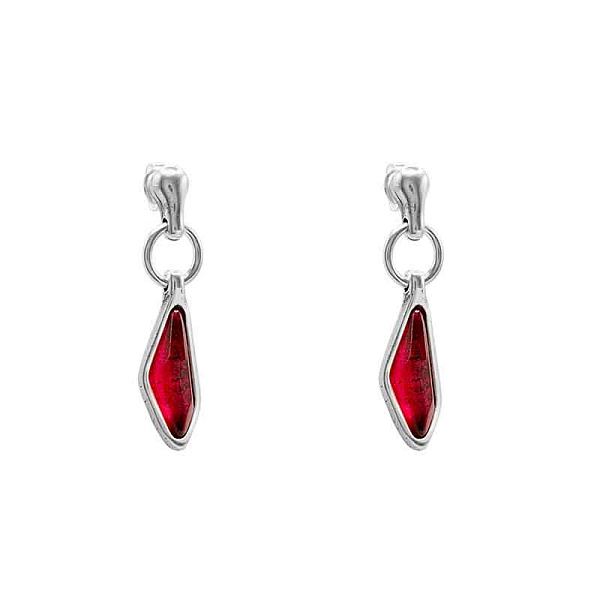 Серьги (муранское стекло - розовый) 241606-09 Испания Ciclon Aqua