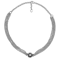 Колье (г/п: серебро 43+5 см, регулируется) 256803 Испания Ciclon Spherik