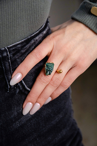 Кольцо Chantal (друза агата, г/п: золото, регулируется) Греция Katerina Vassou KV25 2-275650G