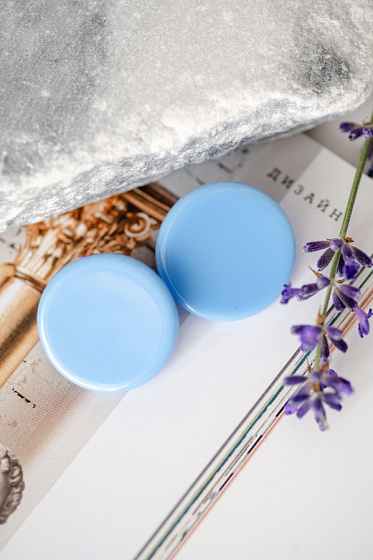 картинка Пусеты Ringo голубой 2,5х2,5 см Италия ENZO BENZO  ювелирный  магазин Калина являющийся официальным дистрибьютором в России 