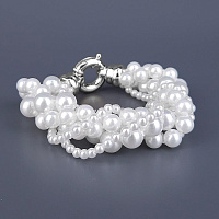 Браслет (Майорка, г/п: родий р. от 18 до 22) Испания Madreperla 020 04 011