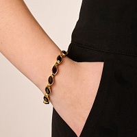 Браслет CELTIS (кристалл черный, г/п: золото, 17+3 см) Дания DYRBERG/KERN 470046