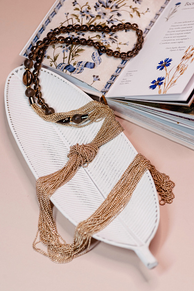 Колье Afrodite (Раухтопаз, цепи) Италия Perfetto