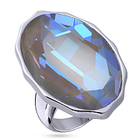 Кольцо Сияние (кристалл серо-синий, г/п: родий, р.17) SW20 0007R-15OR Uvelina