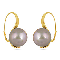 Серьги (Майорка шампань, г/п: золото) MG00 0031G-04E Uvelina MK11 0014-11a