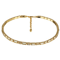 Колье Богемия (кристаллы шампань, г/п: золото, 37-42 см) Uvelina SW00 0045G-016N