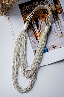 Колье Donna moderna (Цепи белые, натуральная кожа) 11000 Италия Perfetto