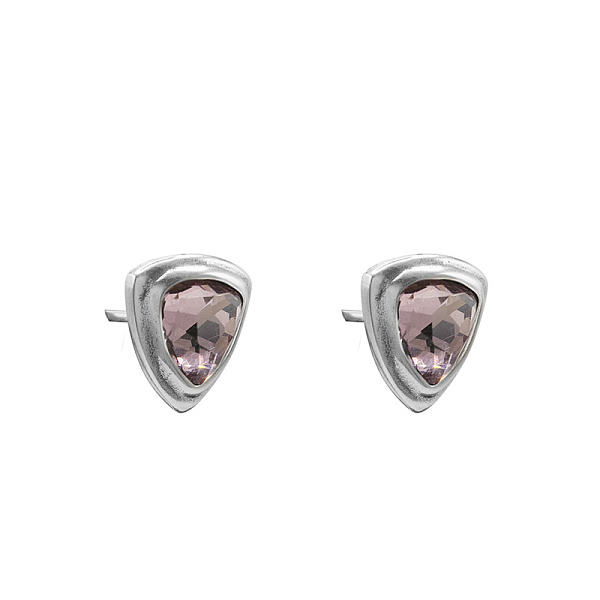 Серьги Ciclon 251608-29 (кристалл лиловый, г/п: серебро, 2,2х2 см) Испания Amarre