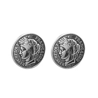Серьги Ciclon 245600 (г/п:серебро, 2,6х2,6 см) BLANCHE Испания France
