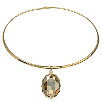 Колье Сияние (кристаллы шампань, г/п: золото, 42 см) Uvelina SW00 0095G-016N