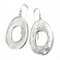 Серьги Phapsody серый,2х3 см Голландия ZSISKA