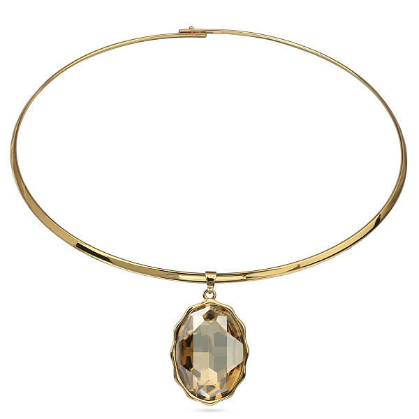 Колье Сияние (кристаллы шампань, г/п: золото, 42 см) Uvelina SW00 0095G-016N