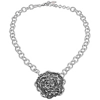 Колье Цепи (Кристалл графит, регулируется до  50см, кулон 4,5 см) Италия Claudio Canzian 002 04 778