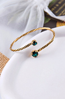 Браслет Поцелуйчик (кристалл зеленый) Италия Claudio Canzian 002 04 167