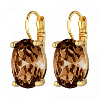 Серьги CHANTAL (кристалл коричневый, г/п: золото) Дания DYRBERG/KERN 450182