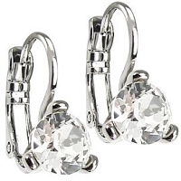 Серьги Livsa 7.5 mm  5540-0231-7006 Чехия Anabel Crystal