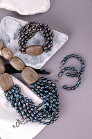 Серьги Pebble bea (Жемчуг, d4.5 см) 12-90377 Франция Nature Bijjoux 