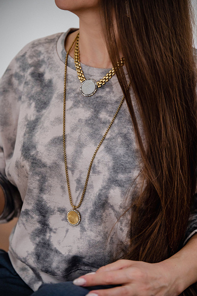 Колье Лиры (кристалл прозрачный) Италия  Claudio Canzian  002 05 473