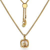 Кулон Теннис (кристаллы шампань, г/п: золото 8 мм, 70 см) Uvelina SW00 0010G-016P1