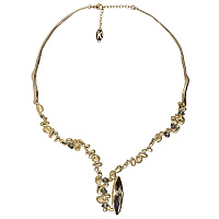 Колье (кристаллы графит, 3,6х1 см, 51 см, г/п: золото) Греция Kalliope 022 05 068