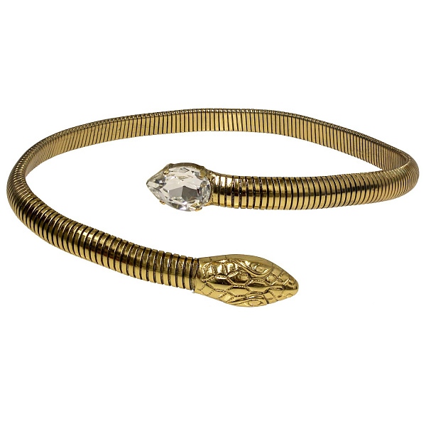 Колье Змея (кристалл прозрачный) Италия  Claudio Canzian 002 05 720
