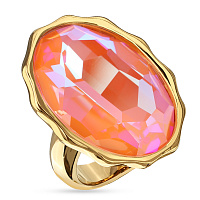 Кольцо Сияние (кристалл оранжевые, г/п: золото, р.19)  SW00 0095G-146R-9 Uvelina